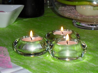 Table candles decoration