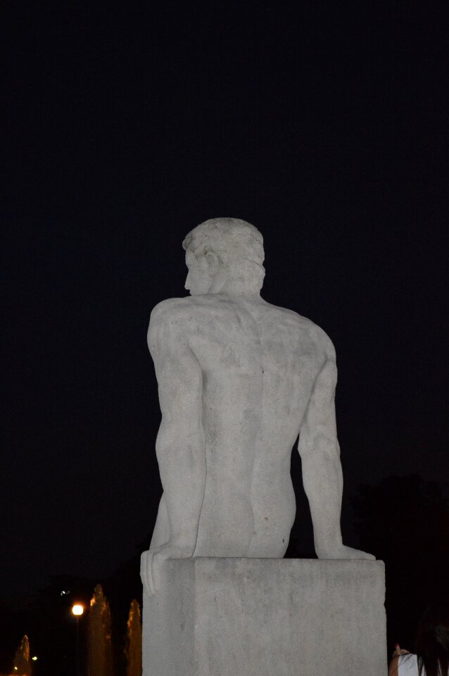 Statue stone carving man