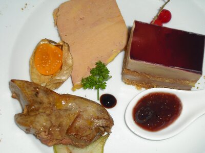 Fatty liver meat duck