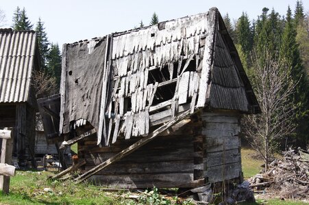 Wood broken old
