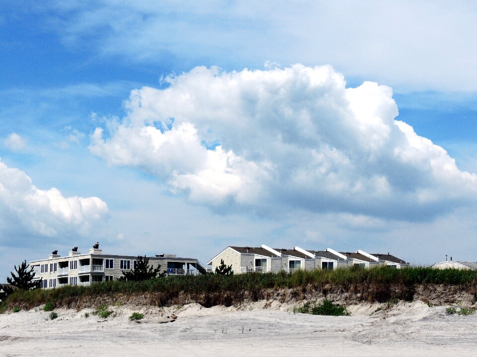 Sky clouds beach