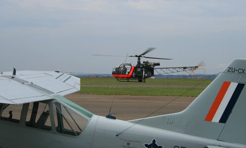Overcast sky aermacchi aerospatiale allouette ll heli