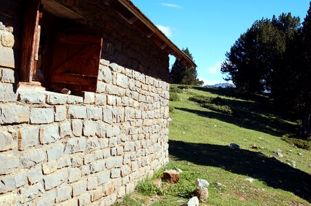 Animal shelter mountain hut hiking photo