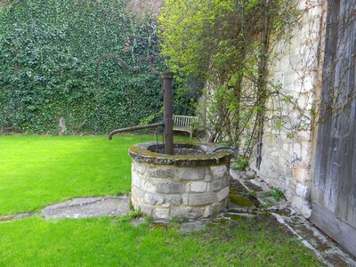 Fountain stone frame beautiful
