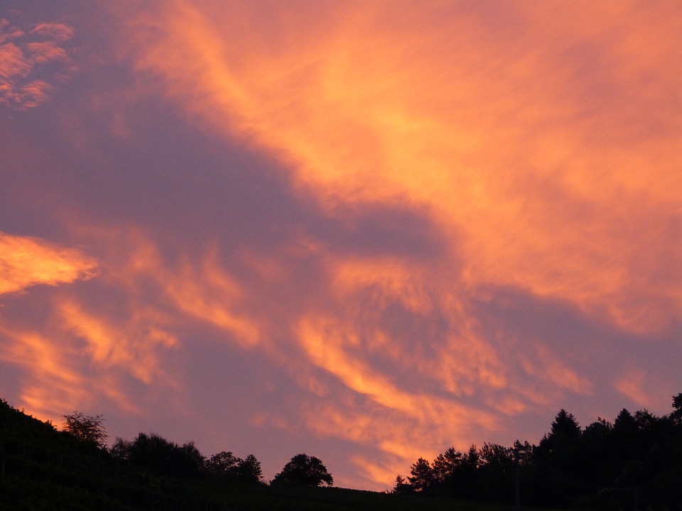 Clouds sky fire