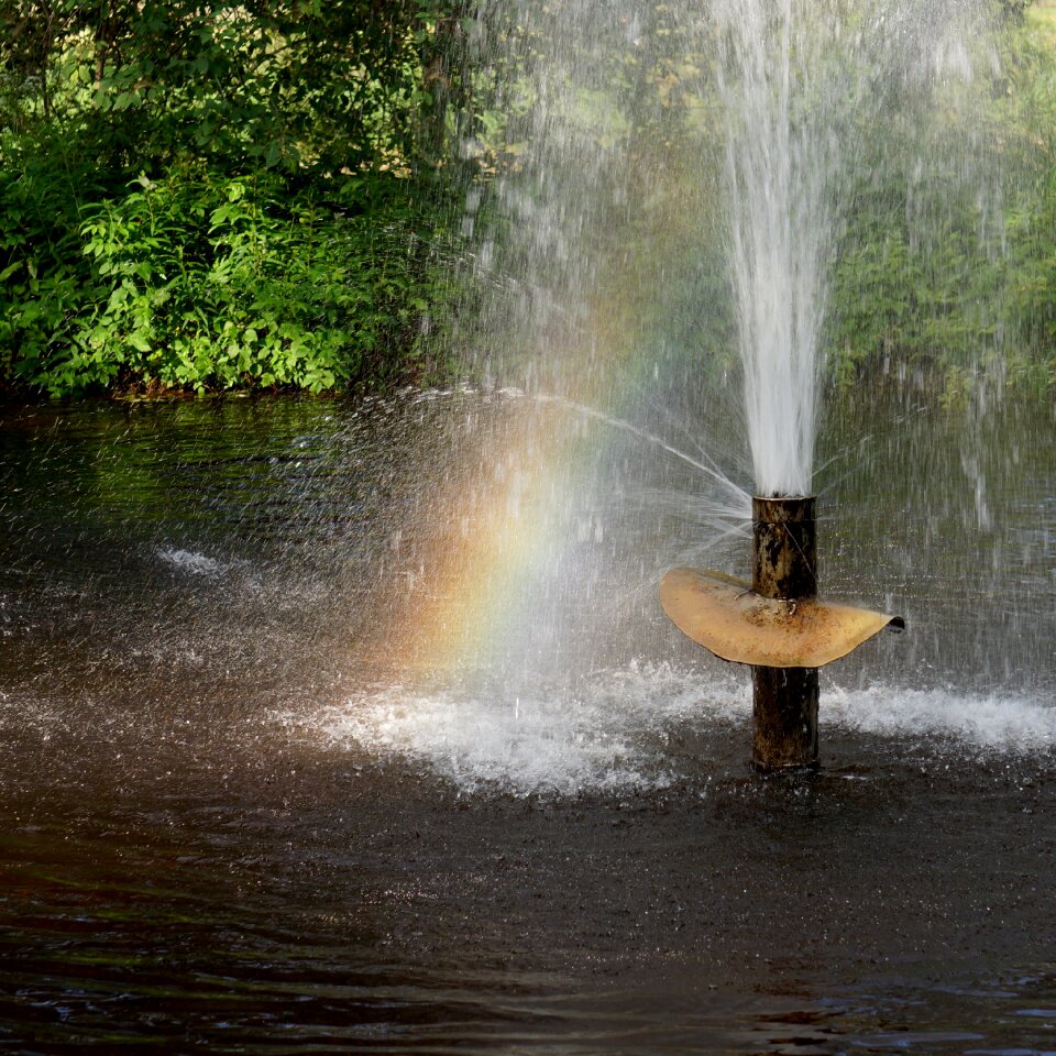 Rainbow light reflection halo
