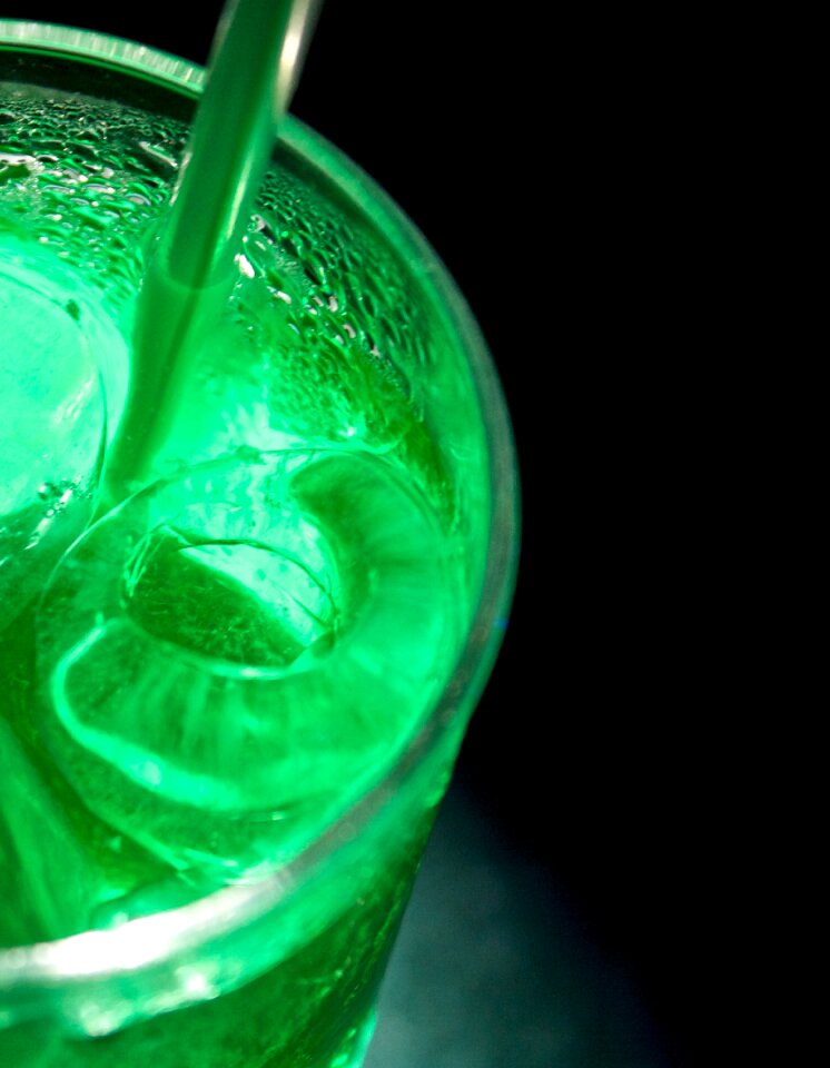Colors glass drink