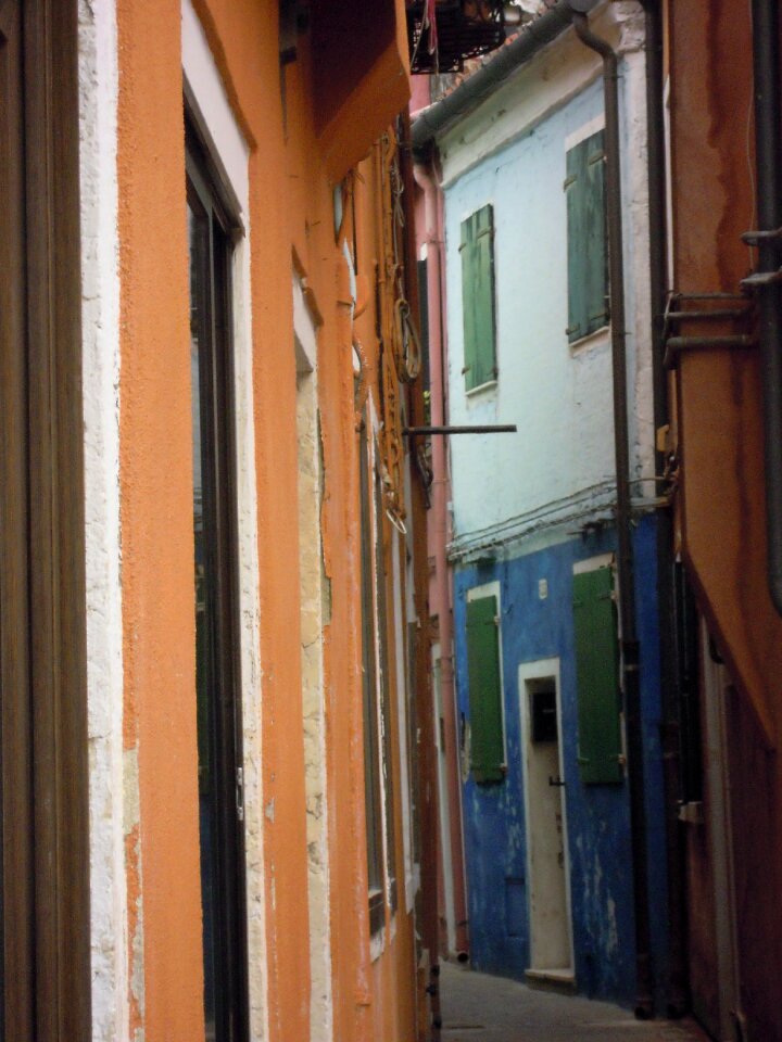 Streets houses colored