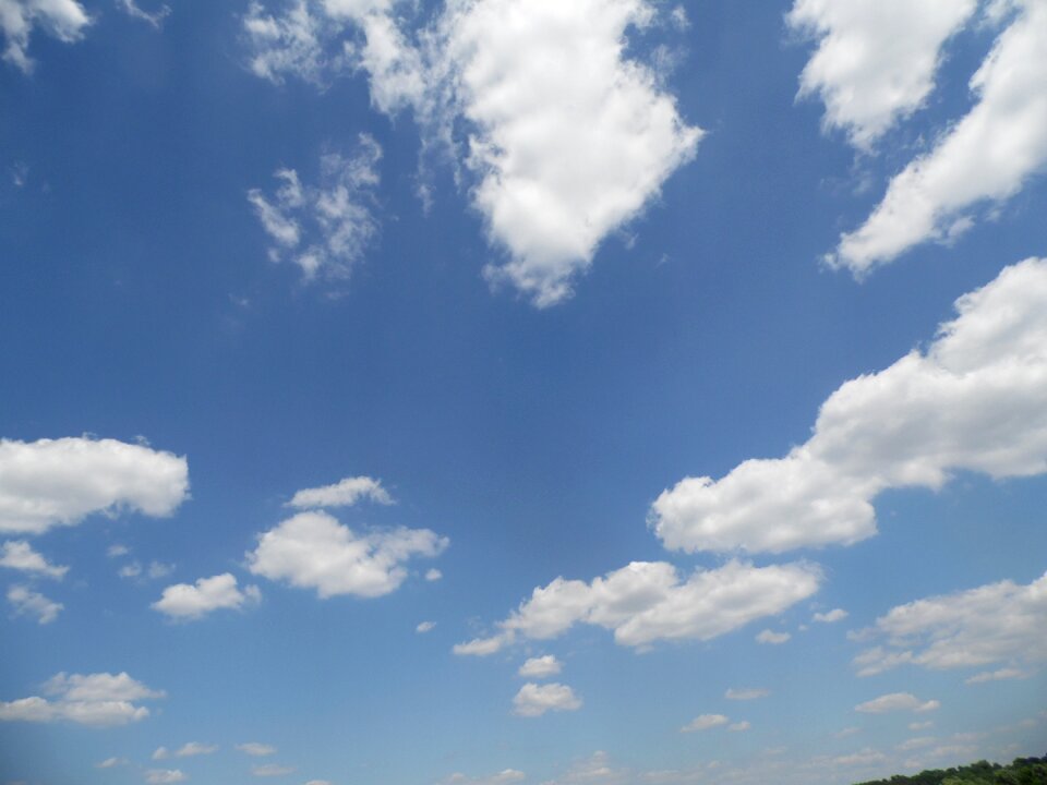 Sky blue ray of light sun