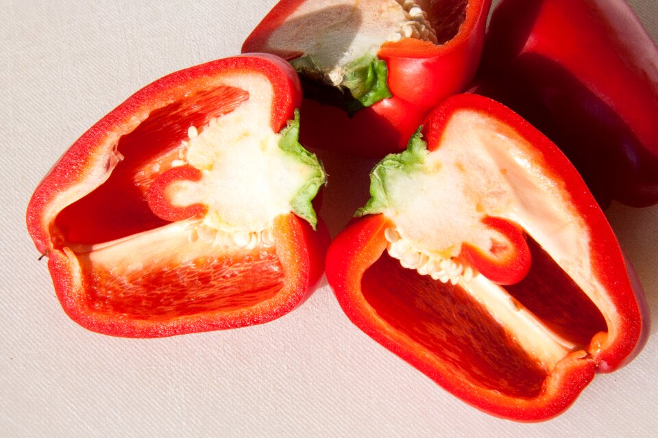 Red pepper food sweet peppers