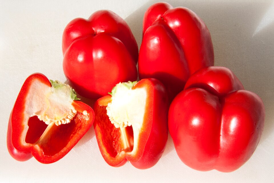 Red pepper food sweet peppers