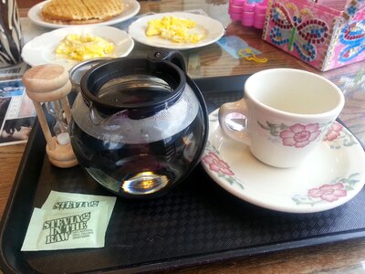 Scrambled eggs stevia steeping