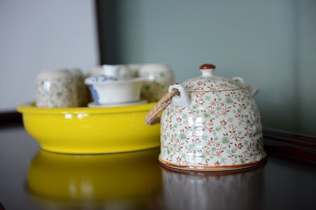 Tea set teapot tea cup photo