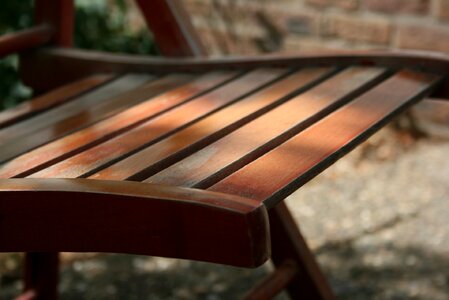 Relax garden chair landscape photo