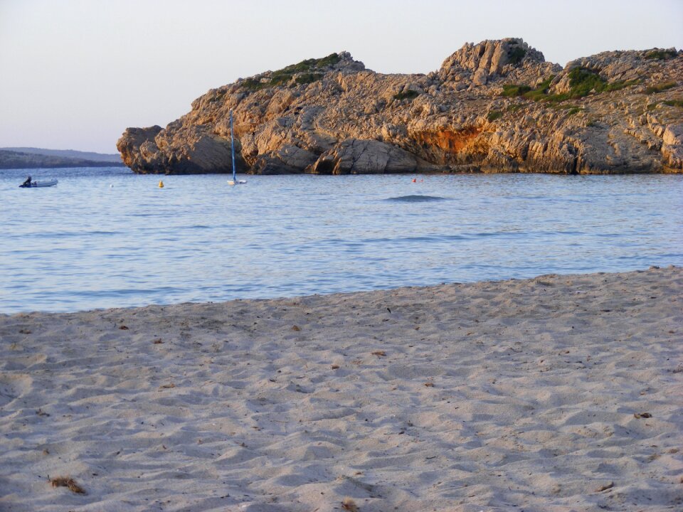 Menorca rock evening sun