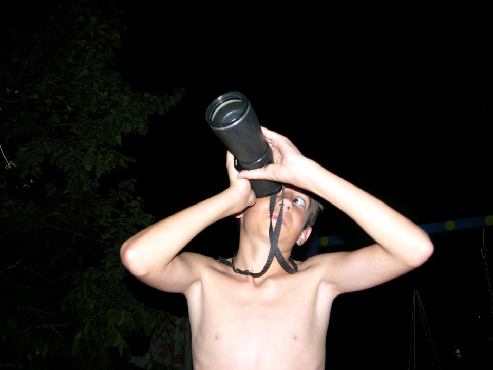 At night eye boy