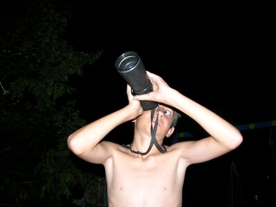 At night eye boy