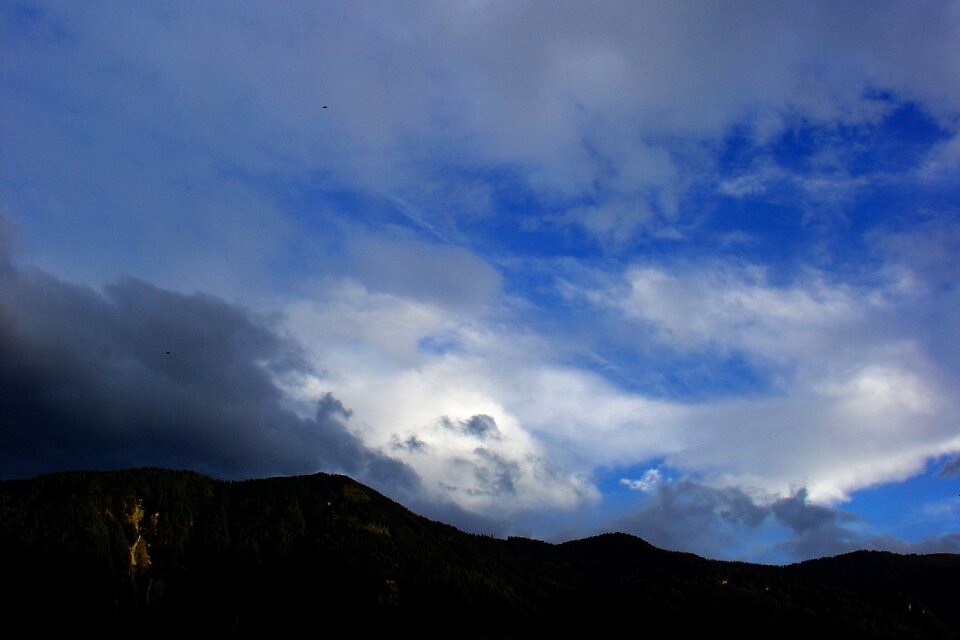 Mountain landscape dramatic photo