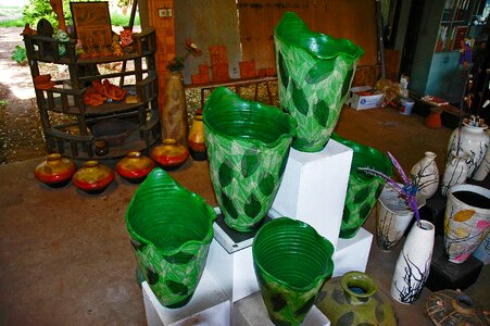 Vases green thailand
