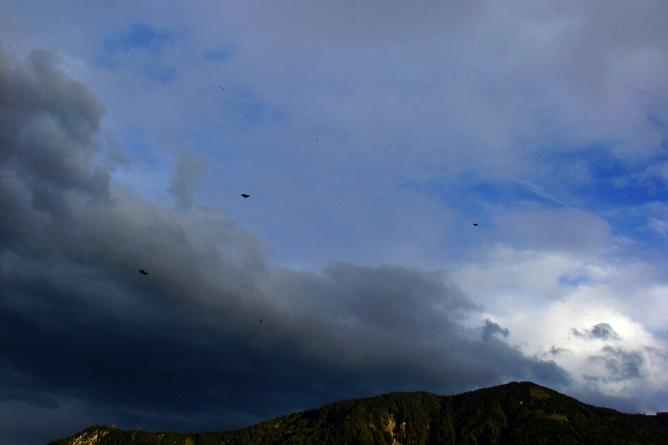 Mountain landscape dramatic photo