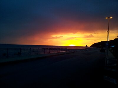Sunset calabria beach