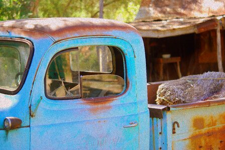 Rusted truck junk photo
