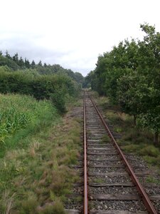 Railway rails train