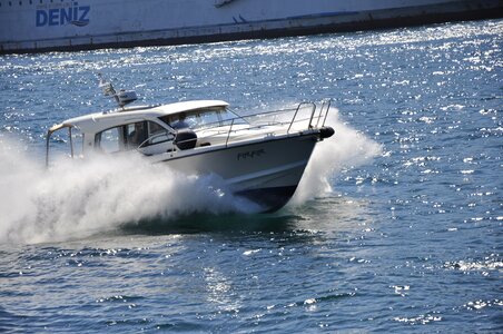 Istanbul yacht trip speed boat photo