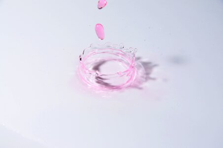 Color pink water