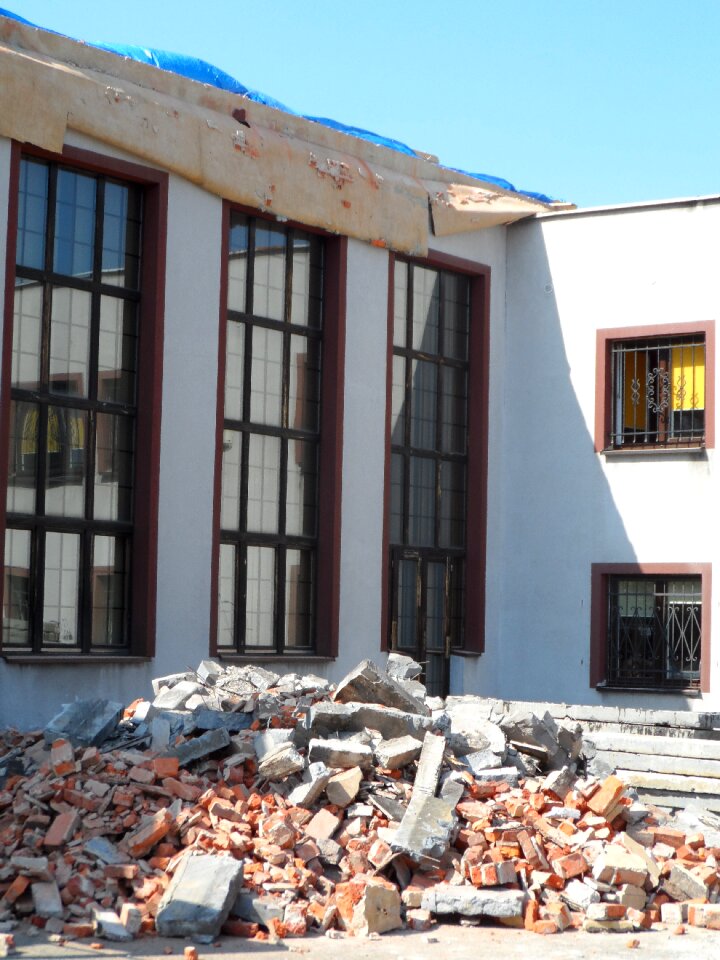 Debris ruins the window