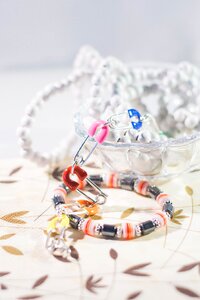 Light necklace beads photo