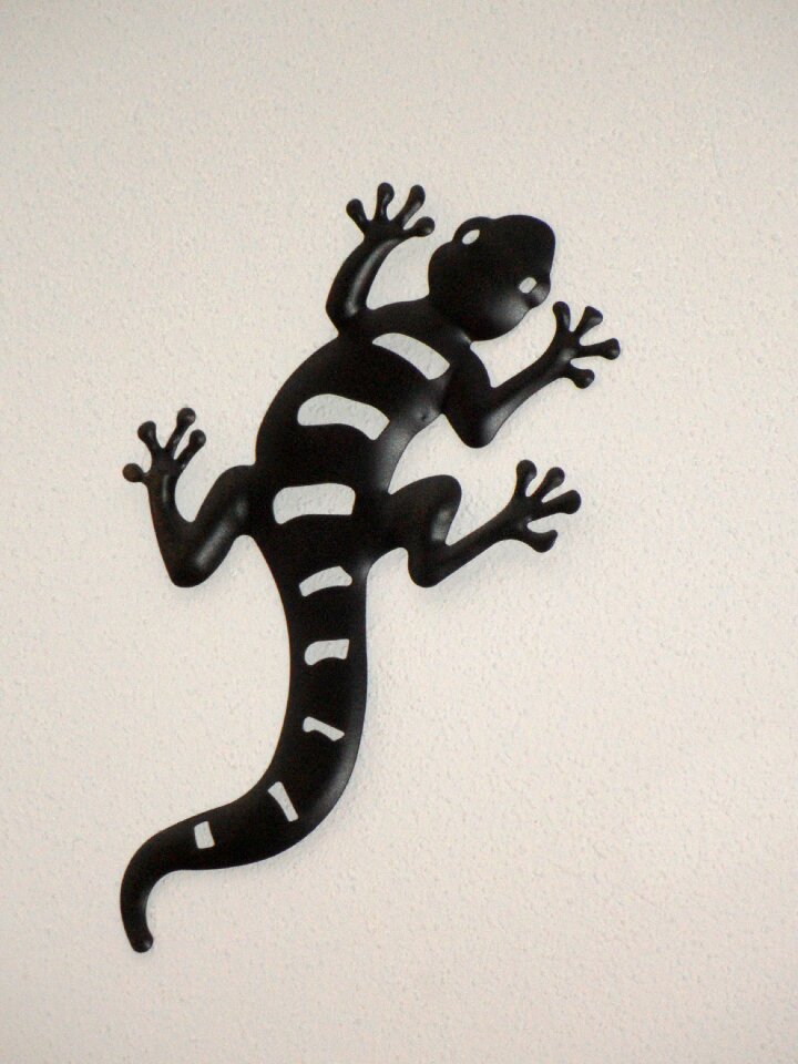 Metal decoration lizard