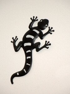 Metal decoration lizard