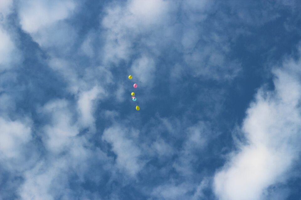 Balloon happy blue