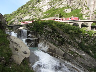 Alpine pass train