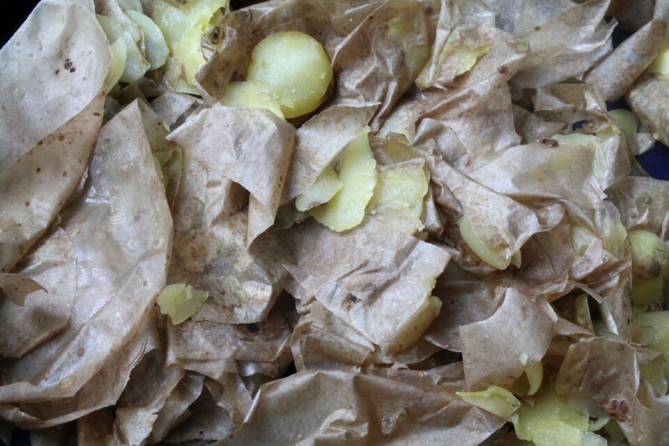 Potato potato dish garbage