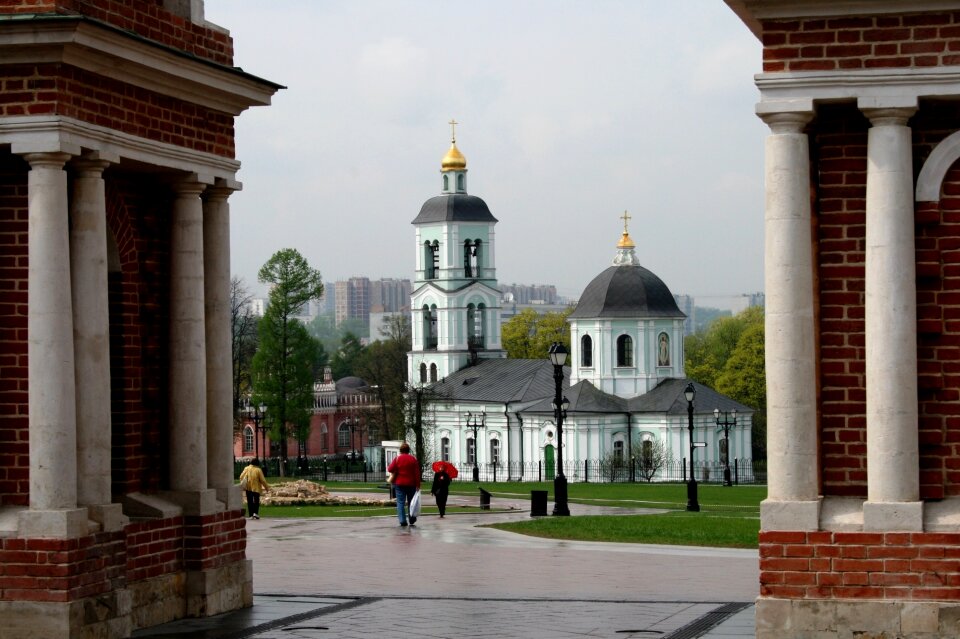 White dome bell tower