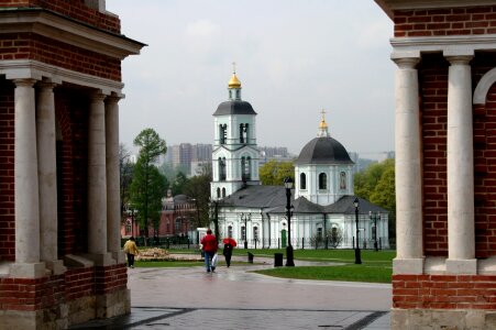 White dome bell tower photo