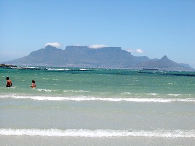 Ocean sand beach photo