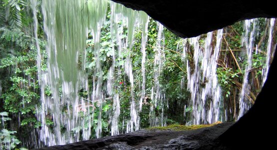 Waterfall natural water flow photo