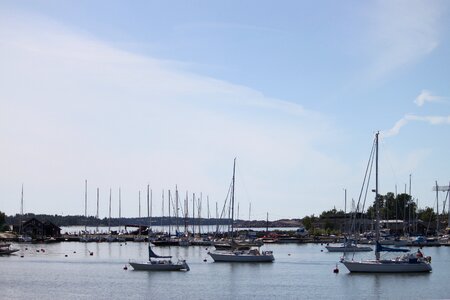 Bay ship docks photo