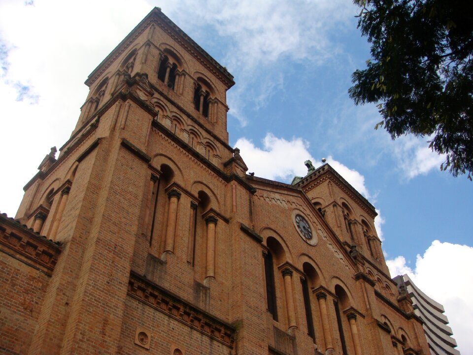 Church blue sky clouds photo