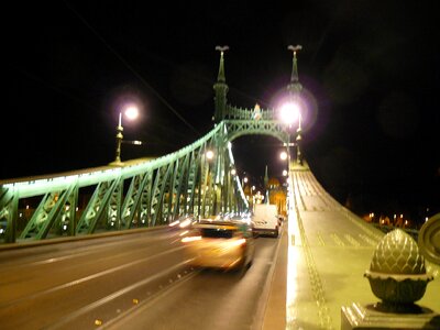 Hungary danube lights photo