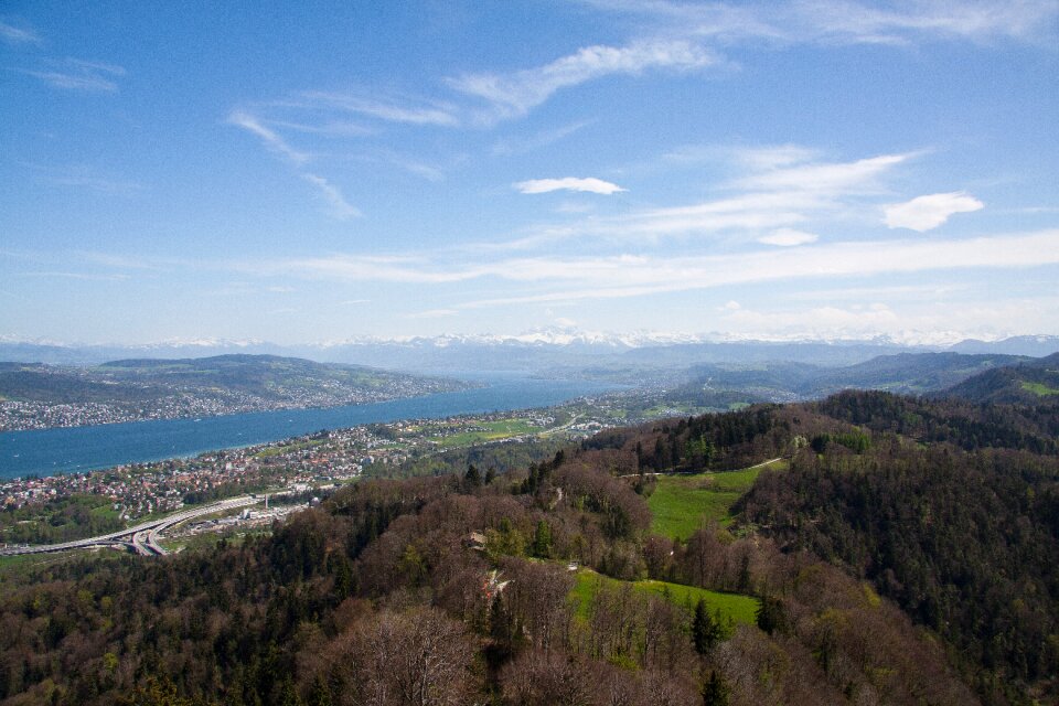 Alpine snowy uetliberg