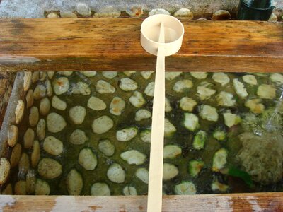Sacred water water ladle photo