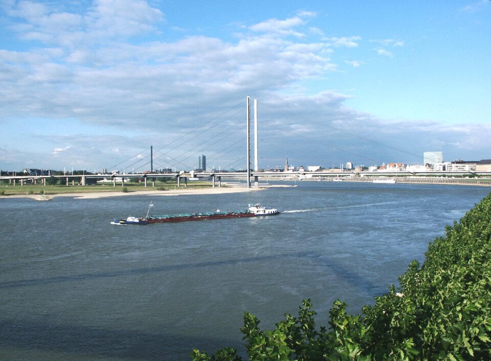 Suspension bridge bridge düsseldorf