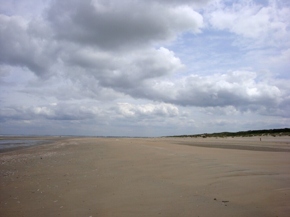 Beach clouds nature