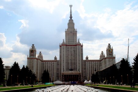 Stalinist era gothic style towers