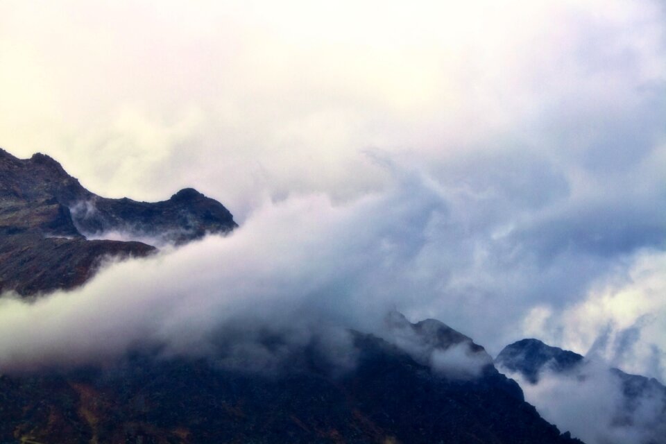Clouds landscape mountain