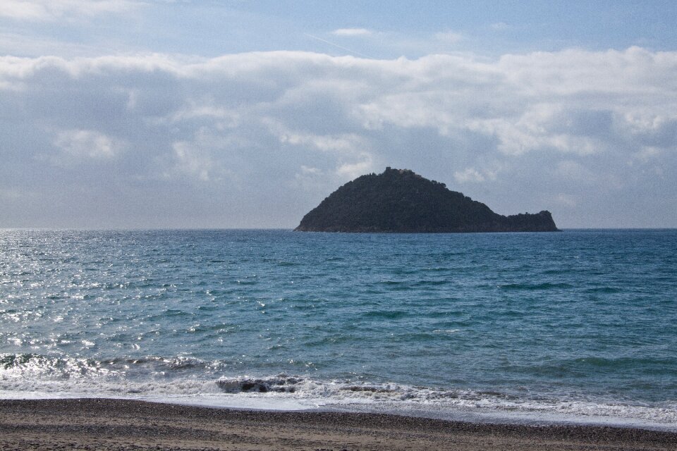 Beach sand island